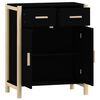 vidaXL Buffet Noir 62x38x75 cm Bois d'ing&eacute;nierie