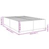 vidaXL Cadre de lit sans matelas gris fonc&eacute; 140x190 cm tissu
