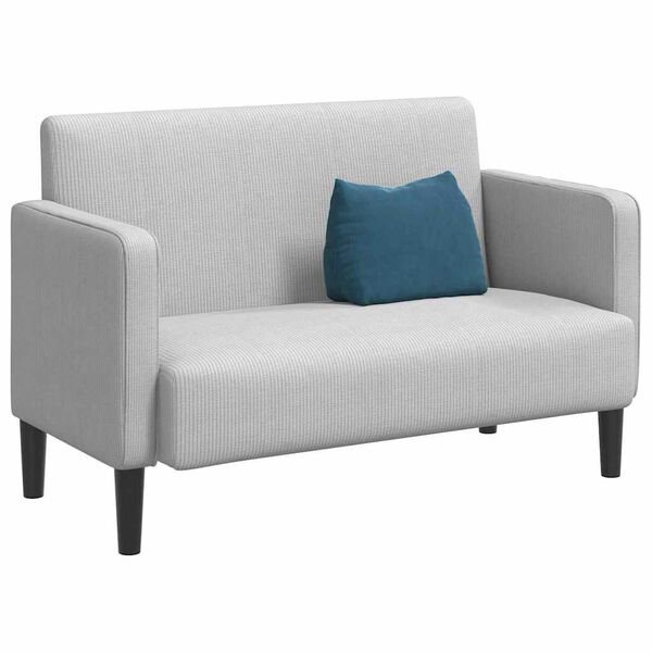 vidaXL Coussin de Dos Bleu 45 x 20 x 35 cm Tissu en velours c&ocirc;tel&eacute;