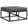 vidaXL Ensemble de canap&eacute; de jardin 12 pcs Noir Aluminium