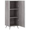 vidaXL Buffet Sonoma gris 34,5x34x90 cm Bois d'ing&eacute;nierie