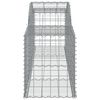 vidaXL Paniers &agrave; gabions arqu&eacute;s 8 pcs 300x50x60/80 cm fer galvanis&eacute;