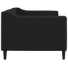vidaXL Lit de repos sans matelas noir 80x200 cm tissu