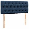 vidaXL Cadre de lit ottoman avec matelas bleu 120x190 cm tissu