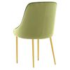 vidaXL Chaises &agrave; manger lot de 2 vert clair velours