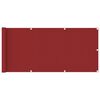 vidaXL &Eacute;cran de balcon Rouge 75x400 cm PEHD