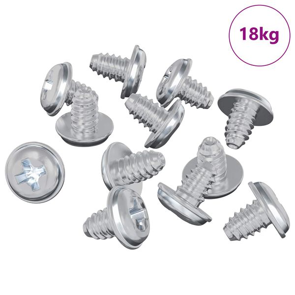 vidaXL Vis de verrouillage 19149 pcs Argent&eacute; Fer
