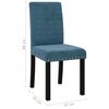 vidaXL Chaises &agrave; manger lot de 6 bleu velours