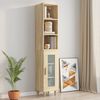 vidaXL Armoire murale Ch&ecirc;ne sonoma 34,5x32,5x90 cm Bois d'ing&eacute;nierie
