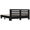 vidaXL Cadre de lit sans matelas noir 180x200 cm