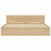vidaXL Cadre de lit sans matelas ch&ecirc;ne sonoma 200x200 cm