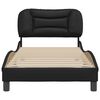 vidaXL Cadre de lit sans matelas Hvar noir 80x200 cm similicuir