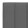 vidaXL Coussin de t&ecirc;te de lit Hanko gris fonc&eacute; 80 cm tissu
