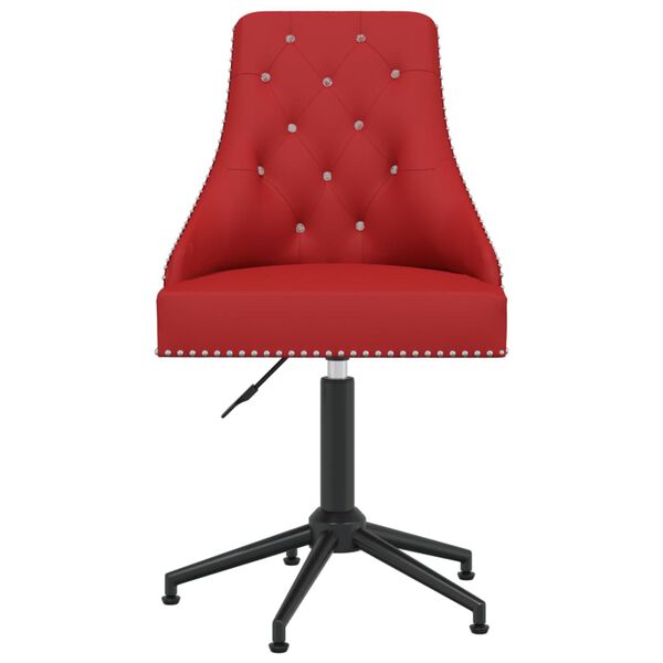 vidaXL Chaises pivotantes &agrave; manger lot de 6 Rouge bordeaux Velours