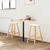 vidaXL Chaises de salle &agrave; manger 2 pcs Naturel 46 x 37 x 63 cm