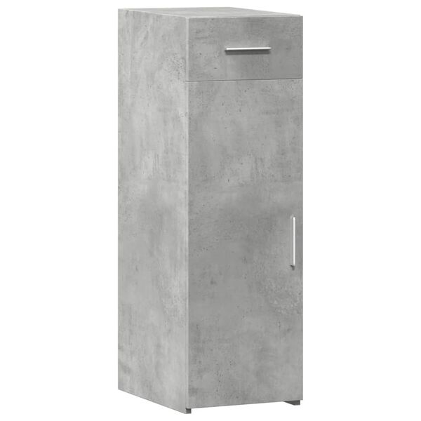 vidaXL Buffet gris béton 30x42,5x93 cm bois d'ingénierie