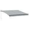 vidaXL Auvent manuel r&eacute;tractable anthracite et blanc 400x350 cm
