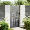 vidaXL Porte de Jardin Noir 85 x 175 cm Acier peint par poudre