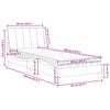 vidaXL Lit avec matelas Hanko gris fonc&eacute; 90x190 cm velours