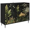 vidaXL Buffet RHENEN Ch&ecirc;ne noir 102 x 33 x 76 cm Bois d'ing&eacute;nierie