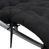 vidaXL Chaise longue g&eacute;om&eacute;trique avec coussin noir et gris acier