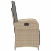 vidaXL Ensemble de bistro 3 pcs coussins m&eacute;lange beige r&eacute;sine tress&eacute;e