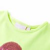 T-shirt enfants jaune n&eacute;on 128