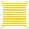 vidaXL Voile d'ombre ext&eacute;rieure Jaune et blanc 2 x 2 m