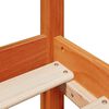vidaXL Cadre de lit sans matelas cire marron 90x200 cm bois pin massif