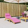 vidaXL Coussin de chaise longue rose tissu oxford