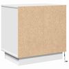 vidaXL Cabinet de chevet Blanc 50 x 34,5 x 50 cm. Bois d'ing&eacute;nierie