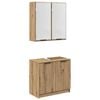 vidaXL Ensemble de Meubles de Salle de Bain 2 pc Ch&ecirc;ne artisanal