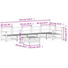 vidaXL Salon de jardin 7 pcs bois de pin impr&eacute;gn&eacute;