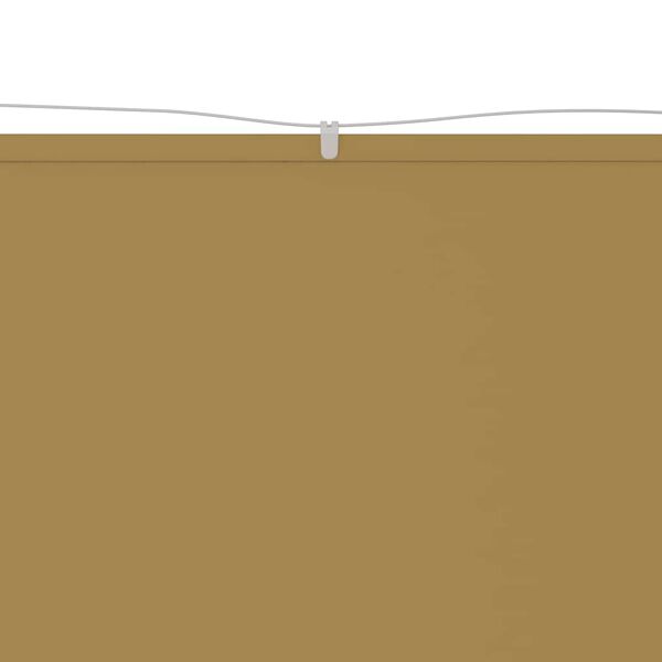 vidaXL Auvent vertical Beige 100x1200 cm Tissu oxford