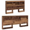 vidaXL T&ecirc;te de lit de rangement Bois Ancien 160 cm Bois d'ing&eacute;nierie