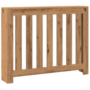 vidaXL Cache-radiateur ch&ecirc;ne artisanal 104x20x82 cm bois d'ing&eacute;nierie