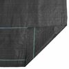 vidaXL Membrane anti-mauvaises herbes noire 1,5 x 100 m PP