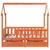 vidaXL Cadre de lit enfant avec tiroirs sans matelas 70x140 cm bois