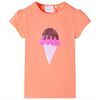 T-shirt enfants orange n&eacute;on 128