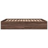 vidaXL Cadre de lit sans matelas ch&ecirc;ne marron 160x200 cm