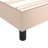 vidaXL Sommier &agrave; lattes de lit avec matelas Cappuccino 80x200 cm