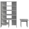 vidaXL Cabinet &agrave; chaussures 2 pcs Gris b&eacute;ton Bois d'ing&eacute;nierie