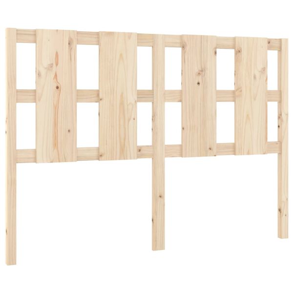 vidaXL T&ecirc;te de lit 125,5x4x100 cm Bois massif de pin