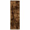 vidaXL Support pour plantes ch&ecirc;ne fum&eacute; 33x33x100 cm bois d'ing&eacute;nierie