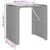 vidaXL Ensemble de bar jardin 5 pcs gris poly rotin/bois massif acacia