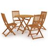 vidaXL Ensemble &agrave; manger de jardin pliable 5 pcs Bois d'acacia solide