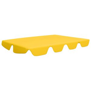 vidaXL Toit de rechange balan&ccedil;oire jaune 188/168x145/110 cm