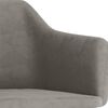 vidaXL Chaise pivotante de salle &agrave; manger Gris clair Velours