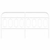 vidaXL T&ecirc;te de lit m&eacute;tal blanc 193 cm