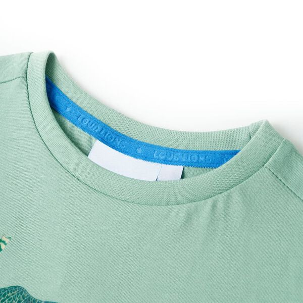 T-shirt pour enfants kaki clair 140